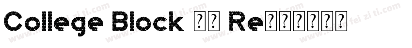College Block 20 Re字体转换